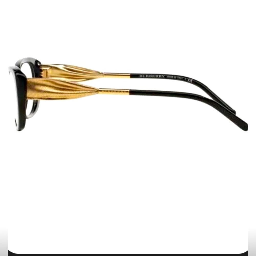 Burberry Men's Glasses in Black and Gold